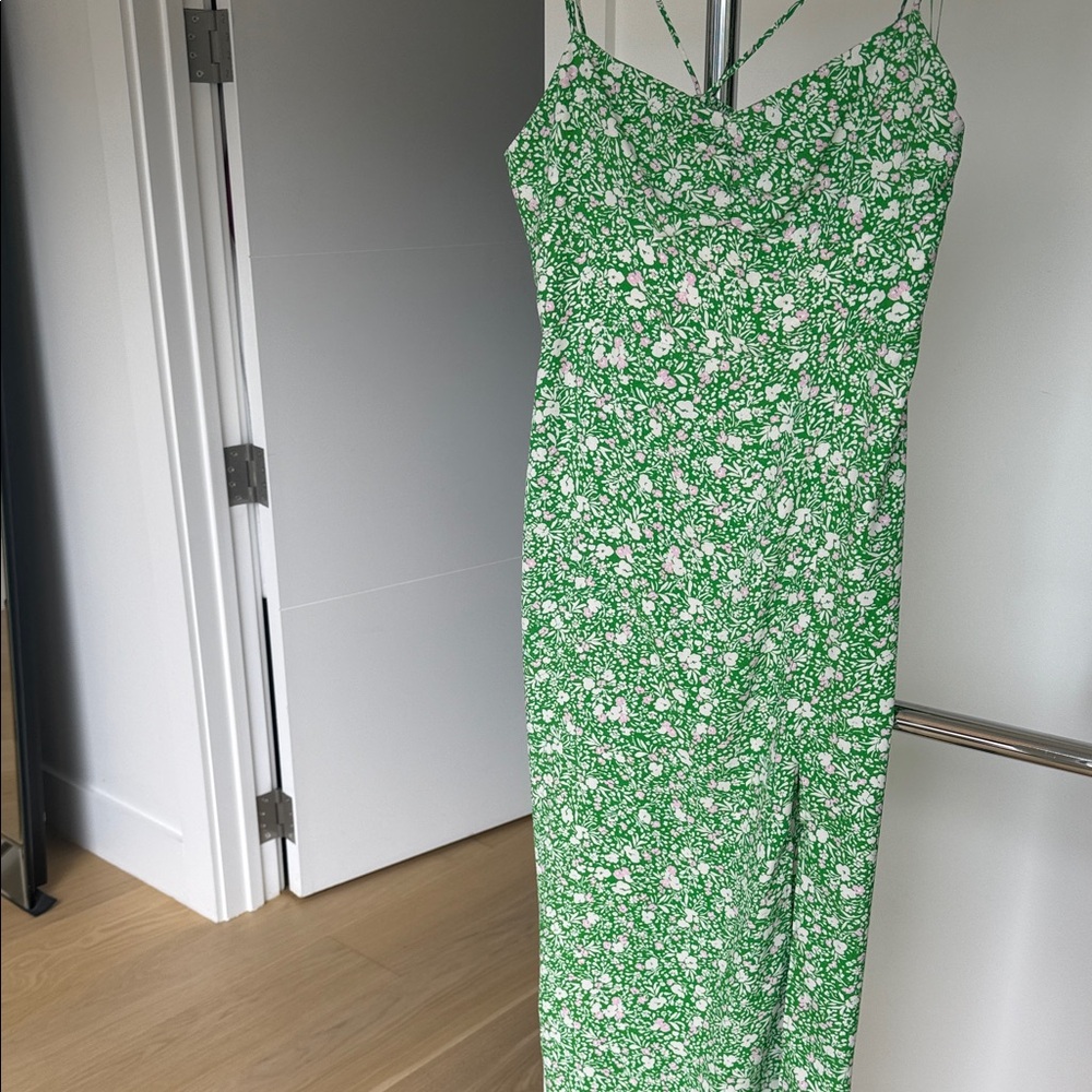 Zara Green Floral Dress